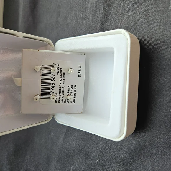 Opal Silver Stud Earrings Set - Picture 3 of 7